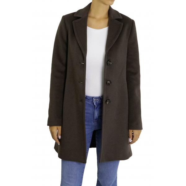 Cappotto lineare con chiusura a bottoni Please